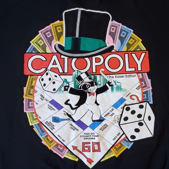 Catopoly The Kaiser Edition NWOT MED black Monopoly board games - Picture 2 of 7